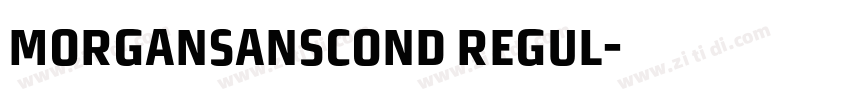 MorganSansCond Regul字体转换